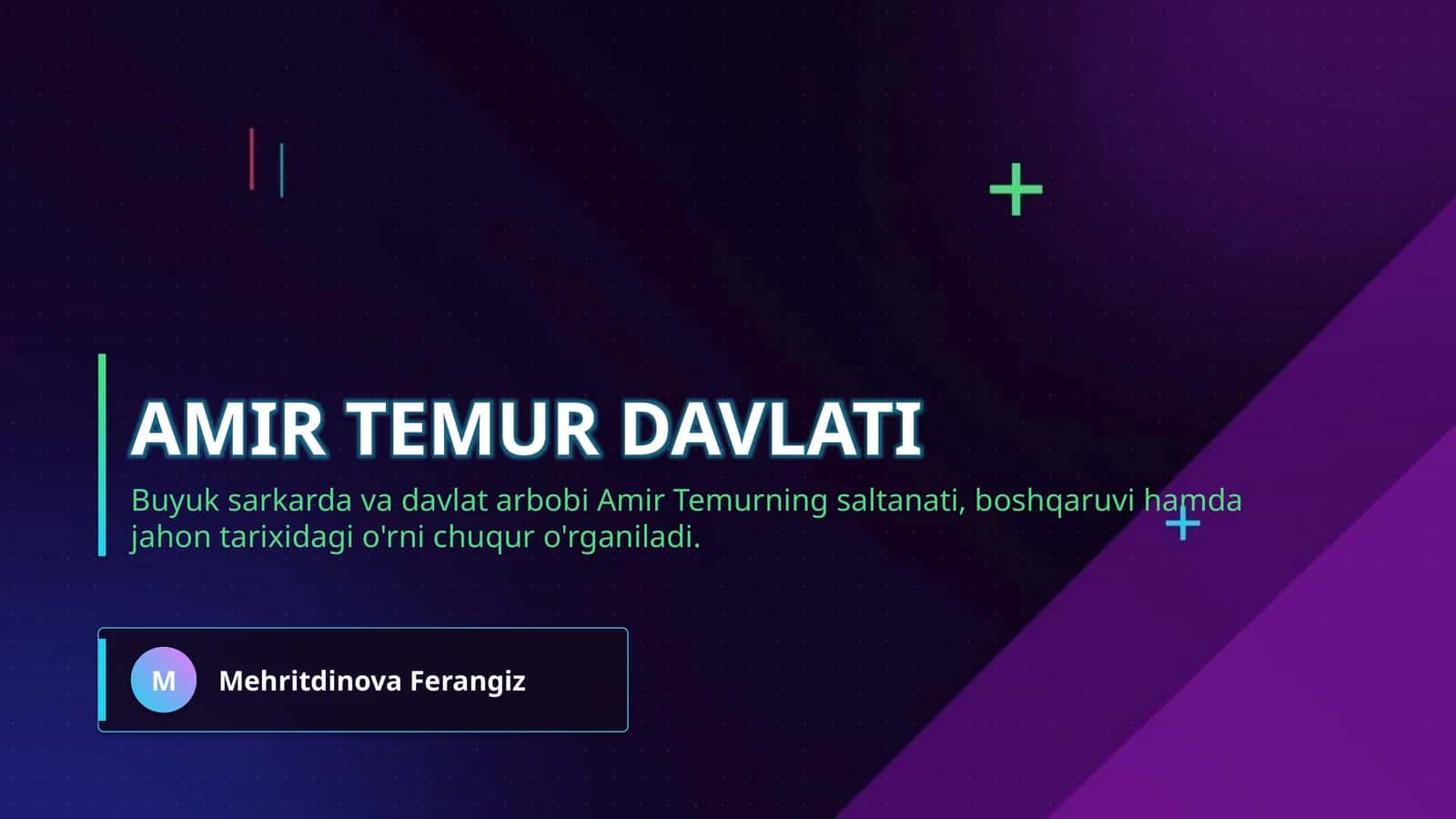 Amir Temur davlati 1
