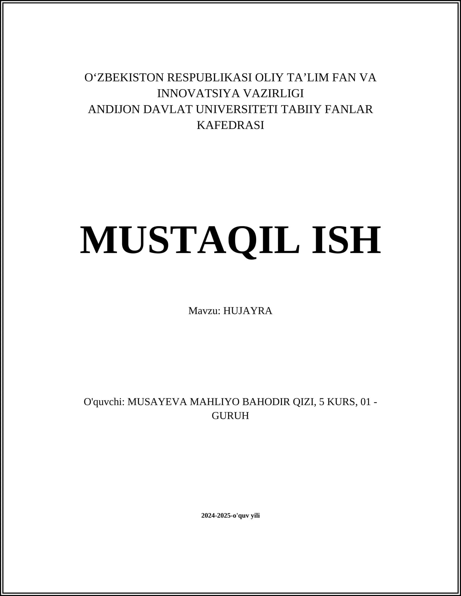 HUJAYRA 1