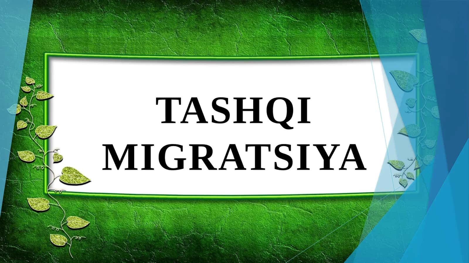 Tashqi migratsiya 1