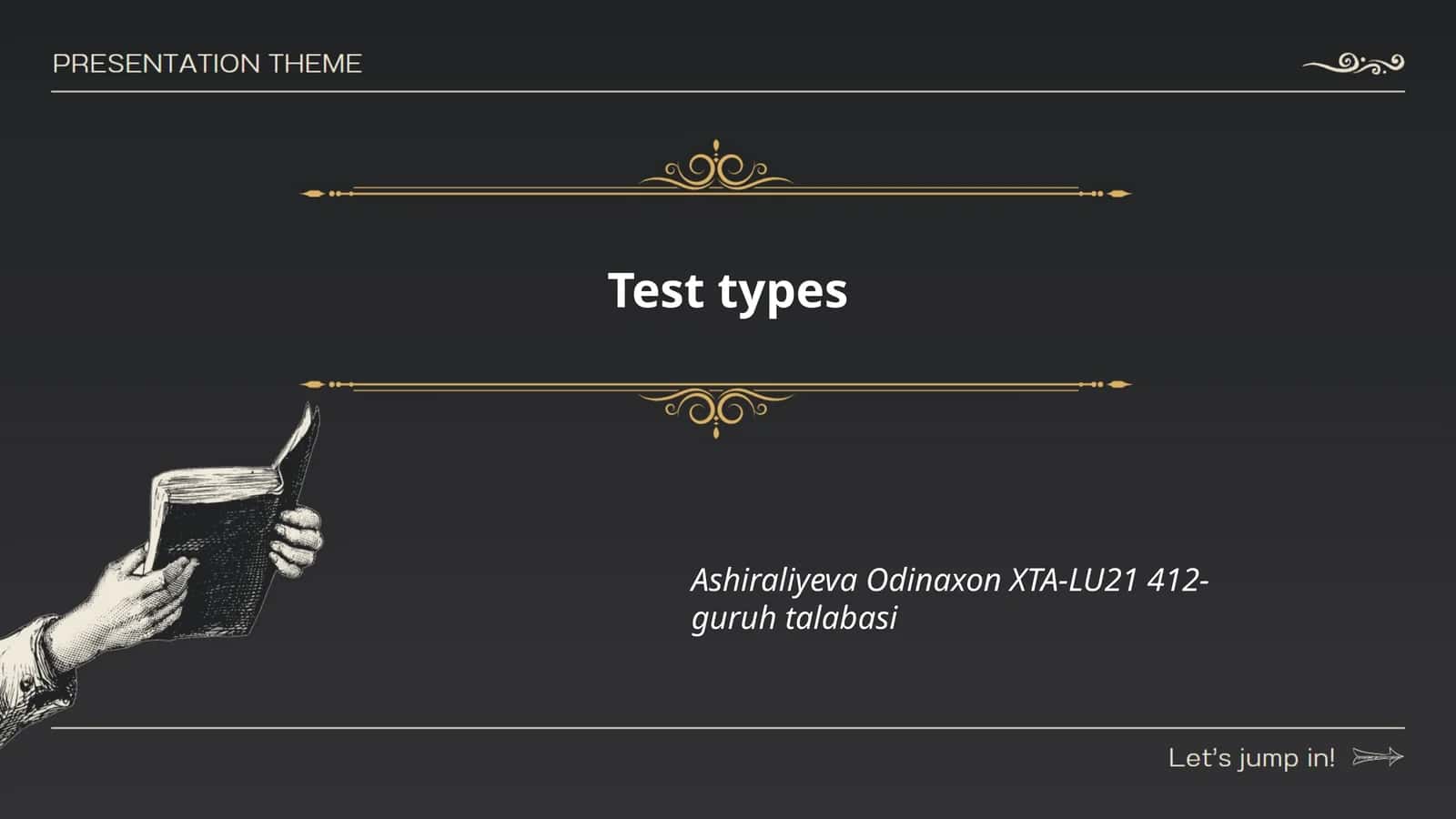Test types 1