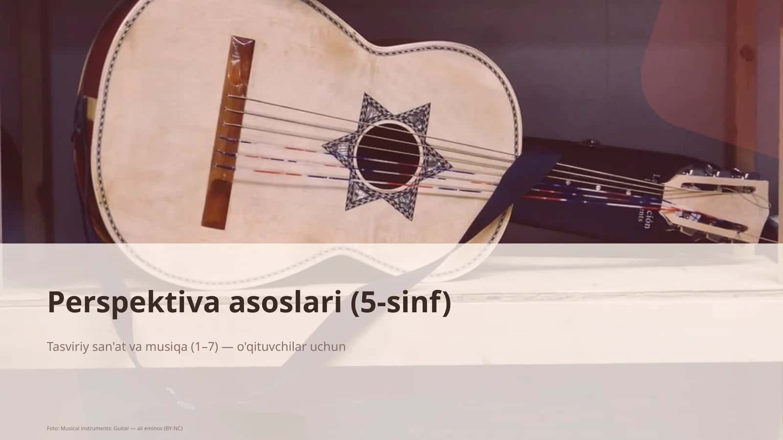 Perspektiva asoslari (5-sinf) 1