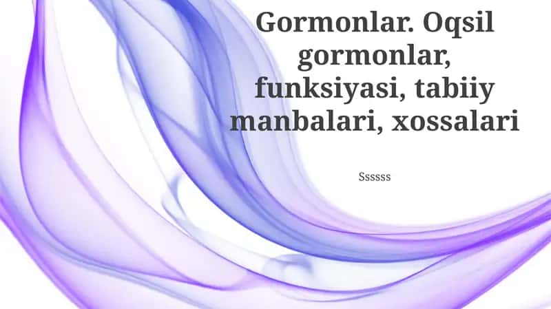 Gormonlar 1