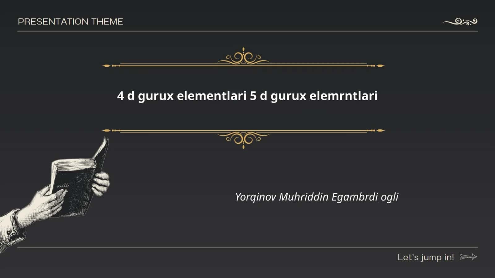 4D gurux elementlari kimyoviy xususiyatlari 1
