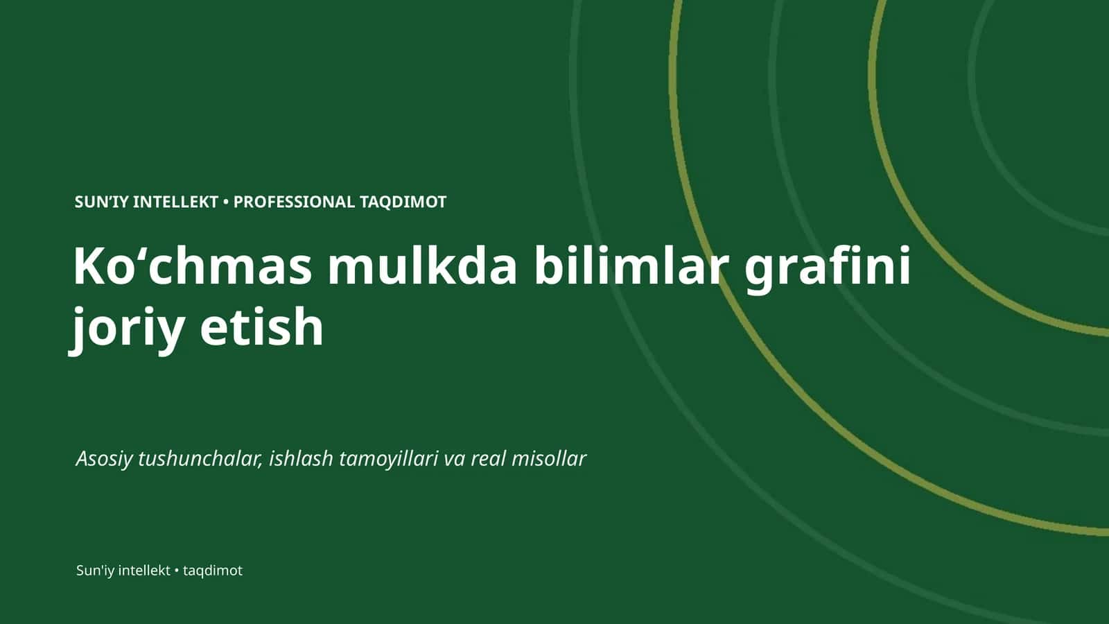 SUNʼIY INTELLEKT • PROFESSIONAL TAQDIMOT 1