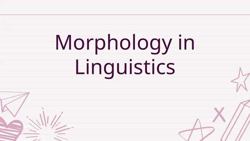 Morphological Typology in Linguistics 1