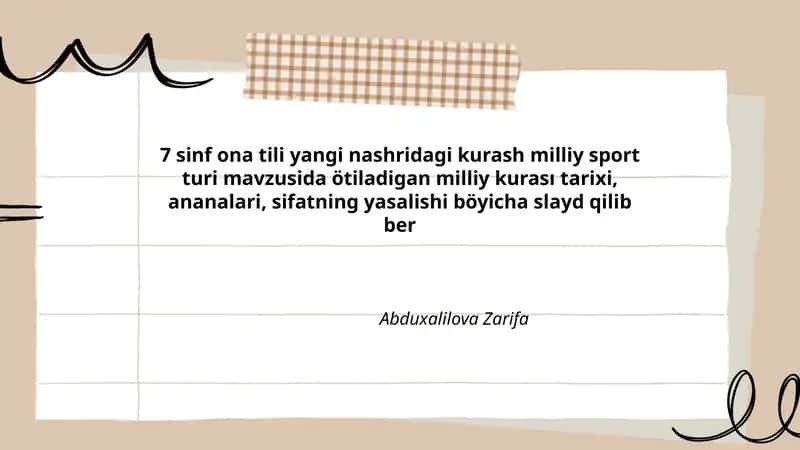 Kurash milliy sport turi 1