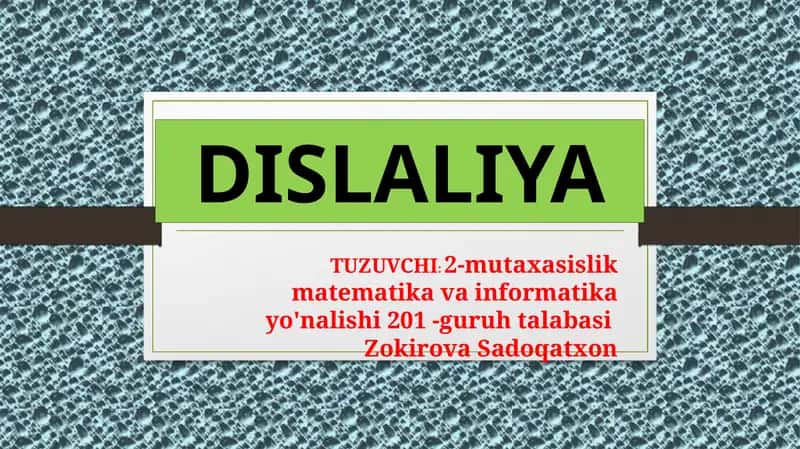 Dislaliya 1