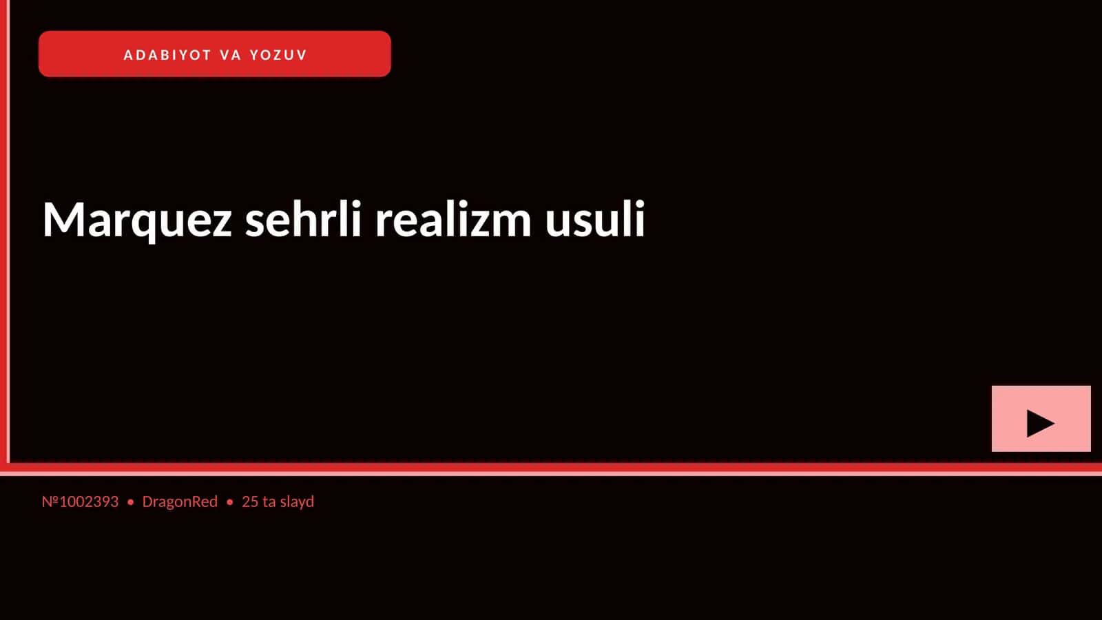 Marquez sehrli realizm usuli 1