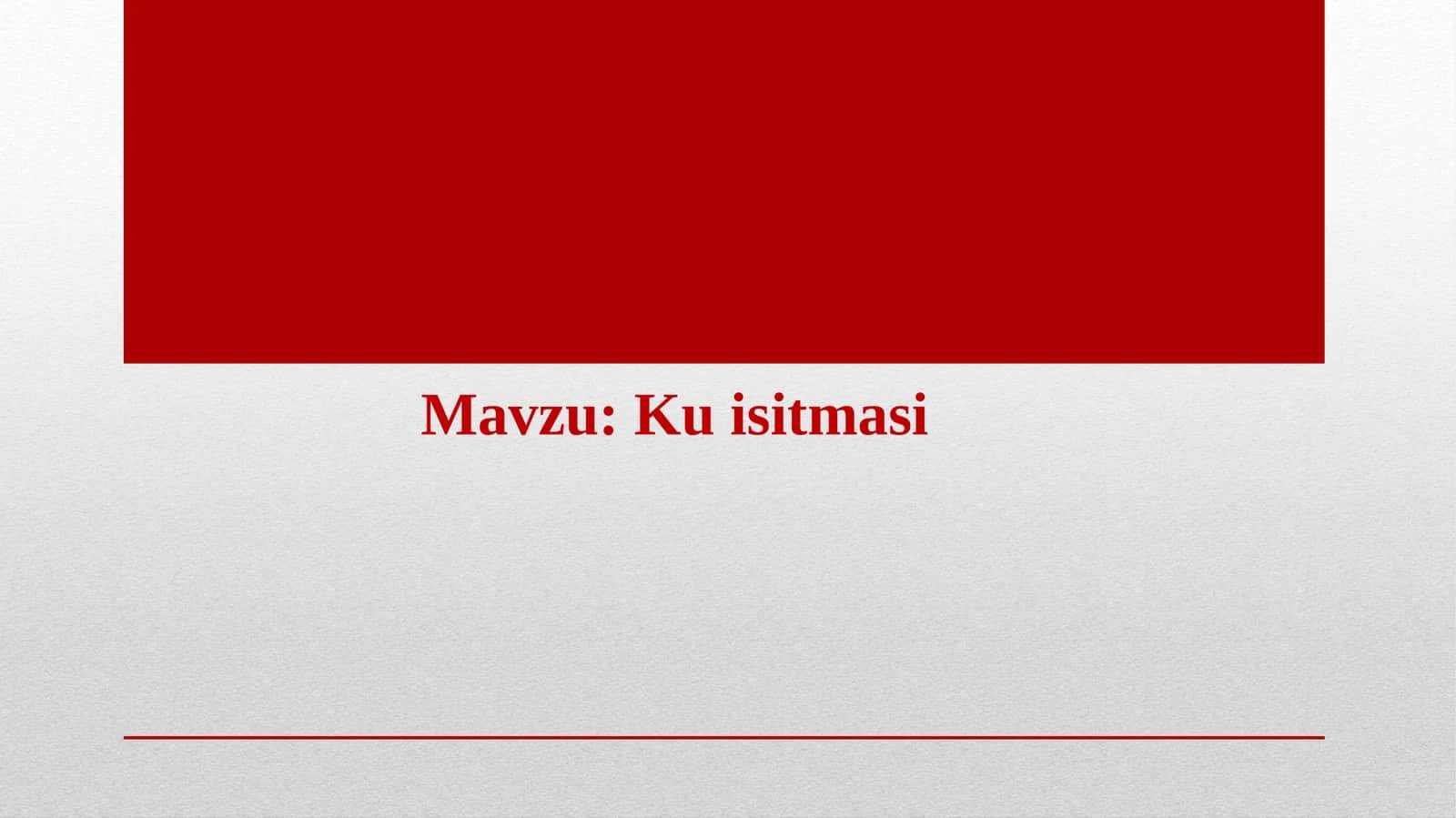 Kuisitmasi 1