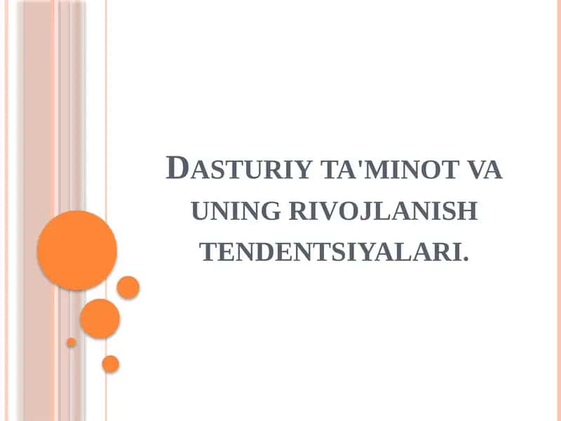 Asosiy dasturiy ta'minot 1