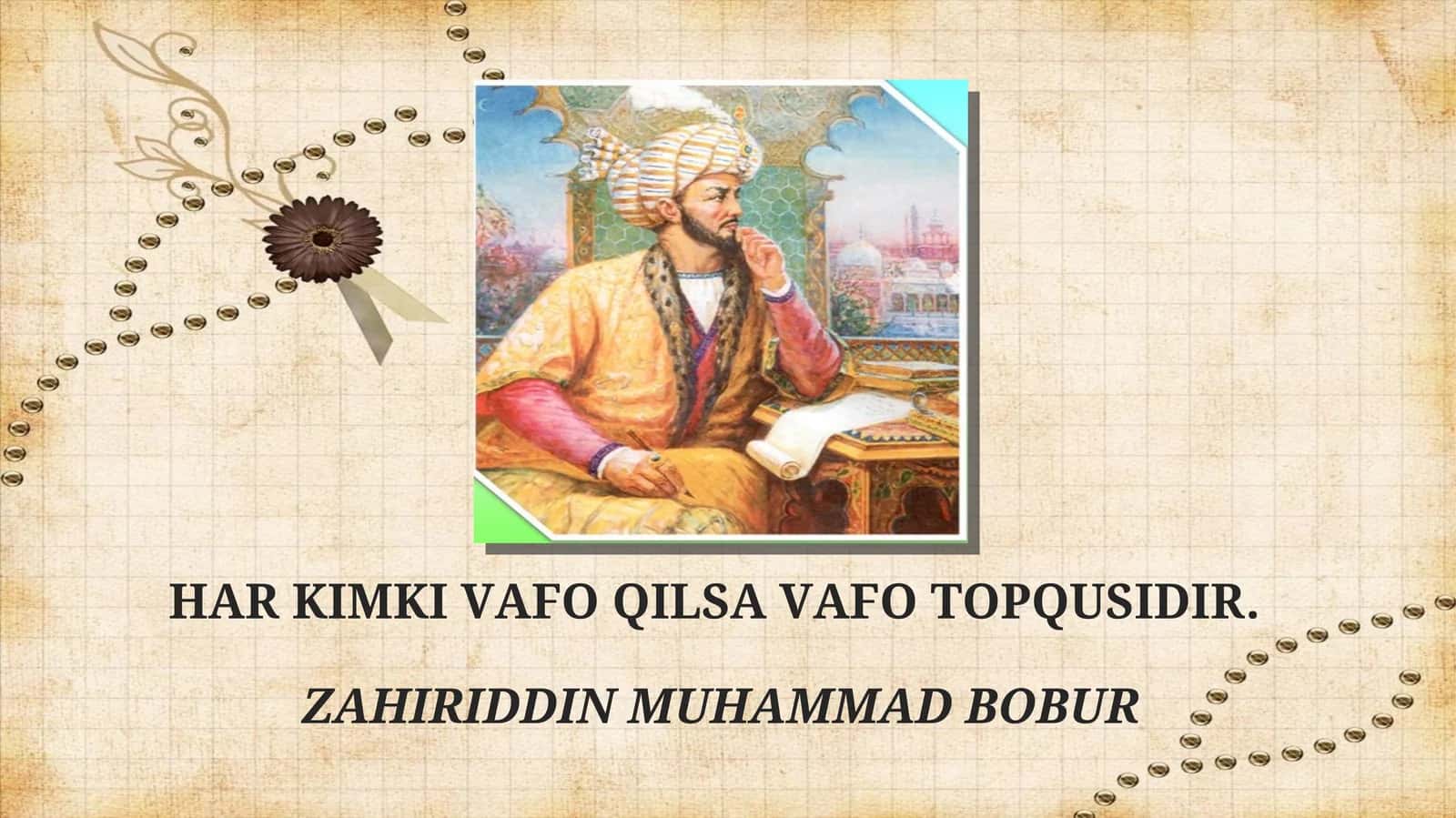 Zahiriddin Muhammad Bobur 1