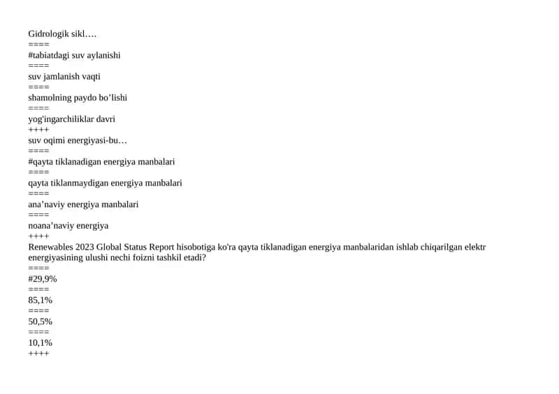 Gidrologik sikl 1
