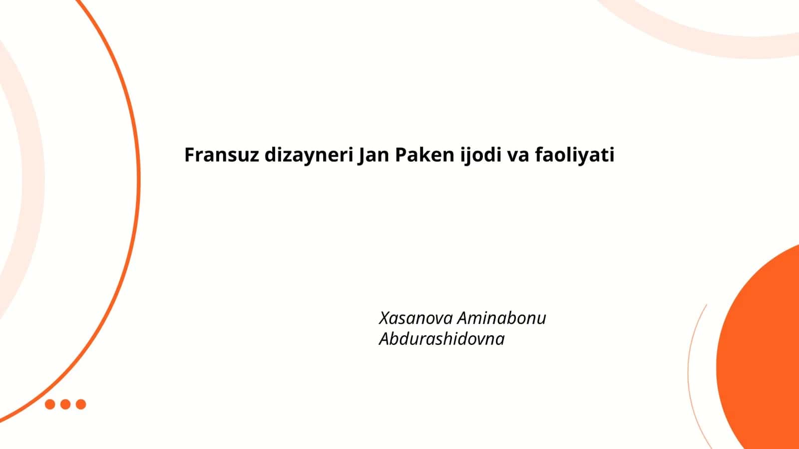 Jan Paken ijodi va faoliyati 1
