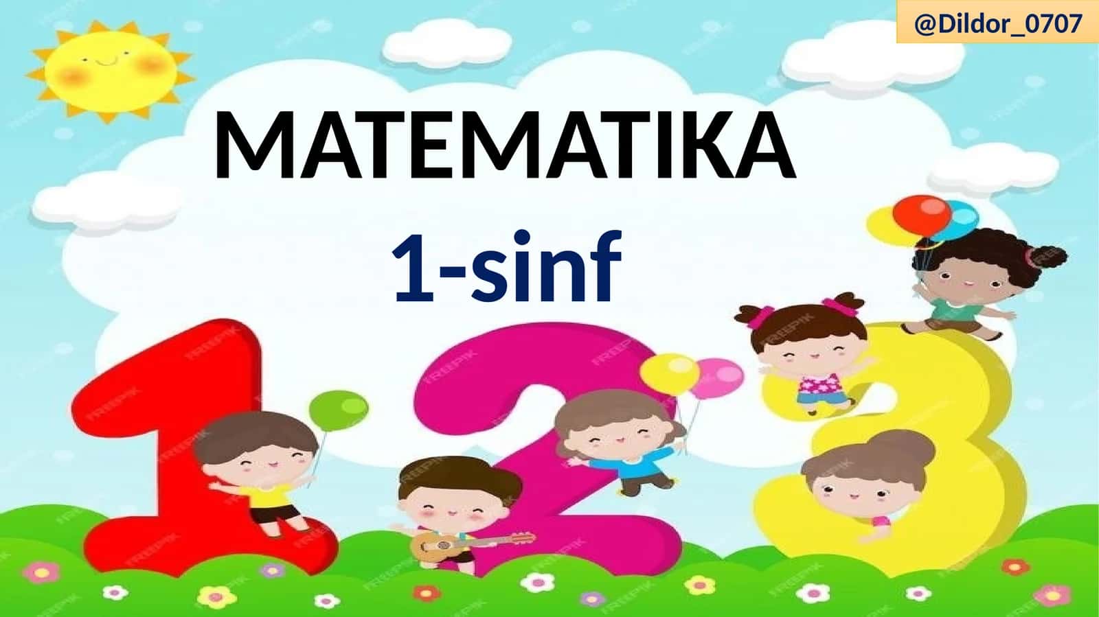 Matematika 1-sinf 1
