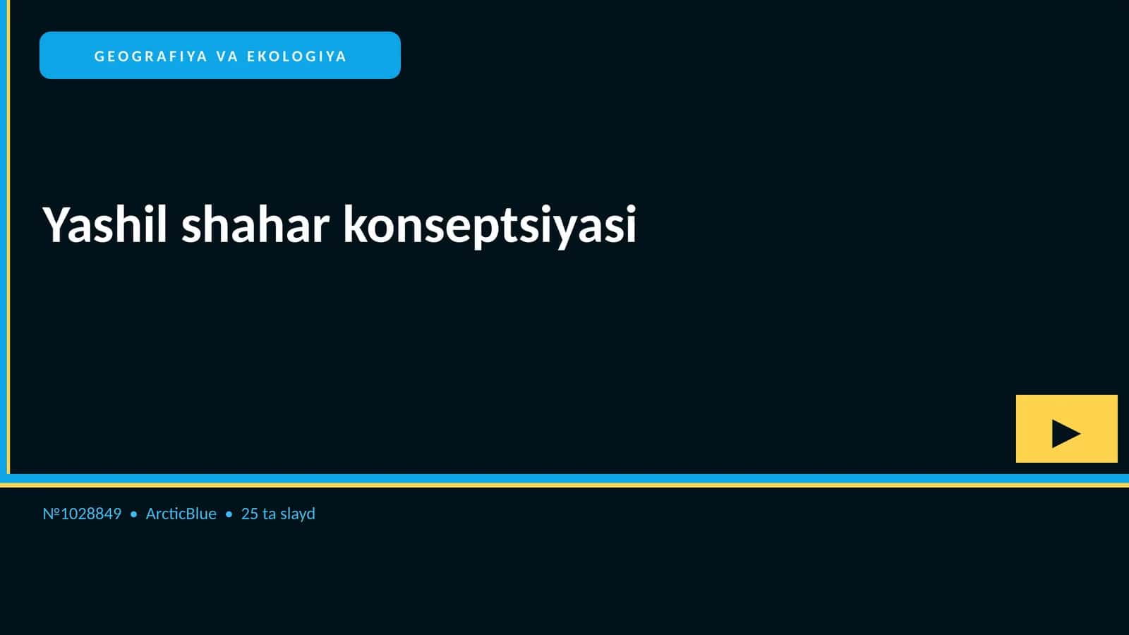 Yashil shahar konseptsiyasi 1