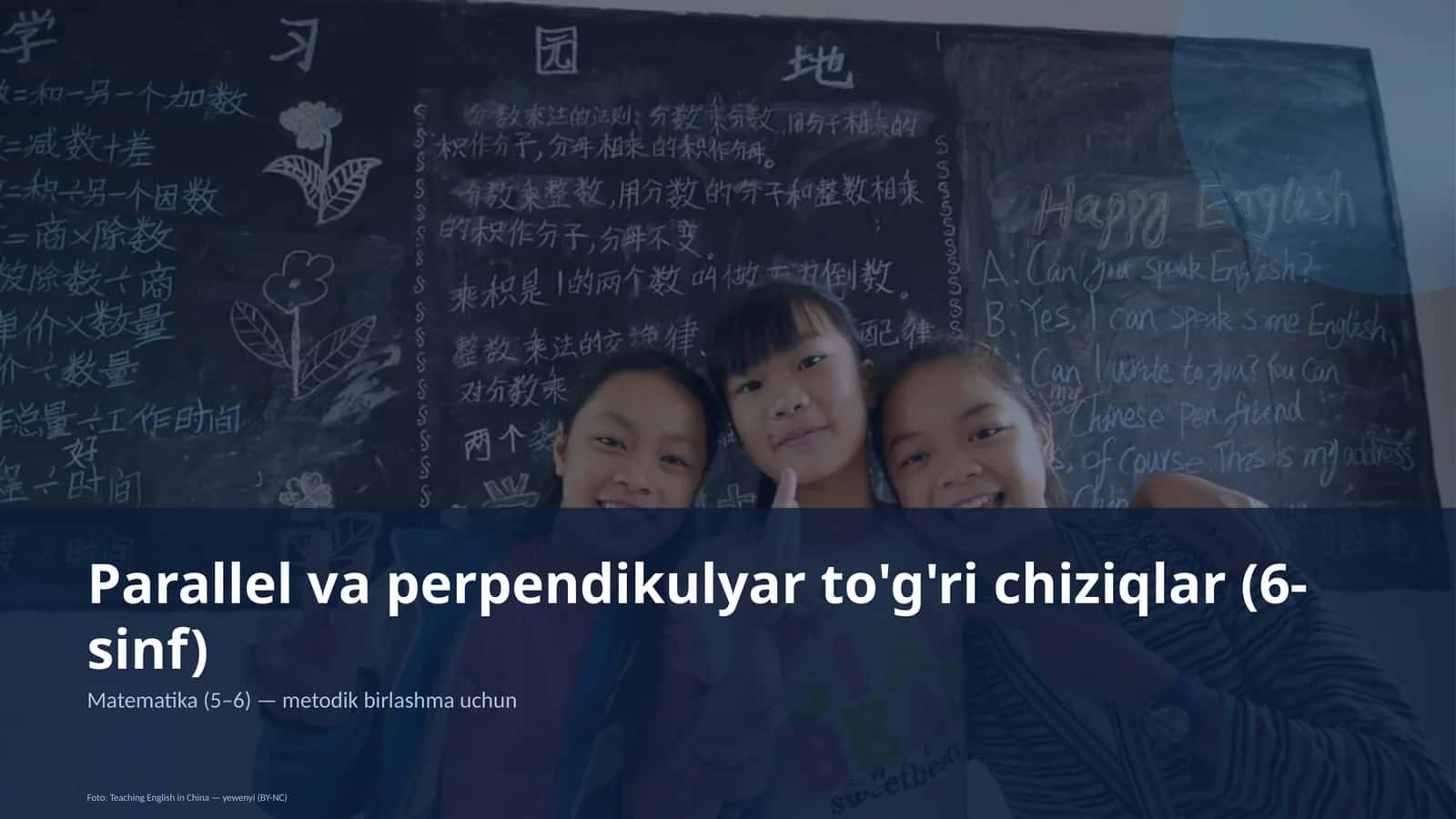 Parallel va perpendikulyar to'g'ri chiziqlar (6-sinf) 1