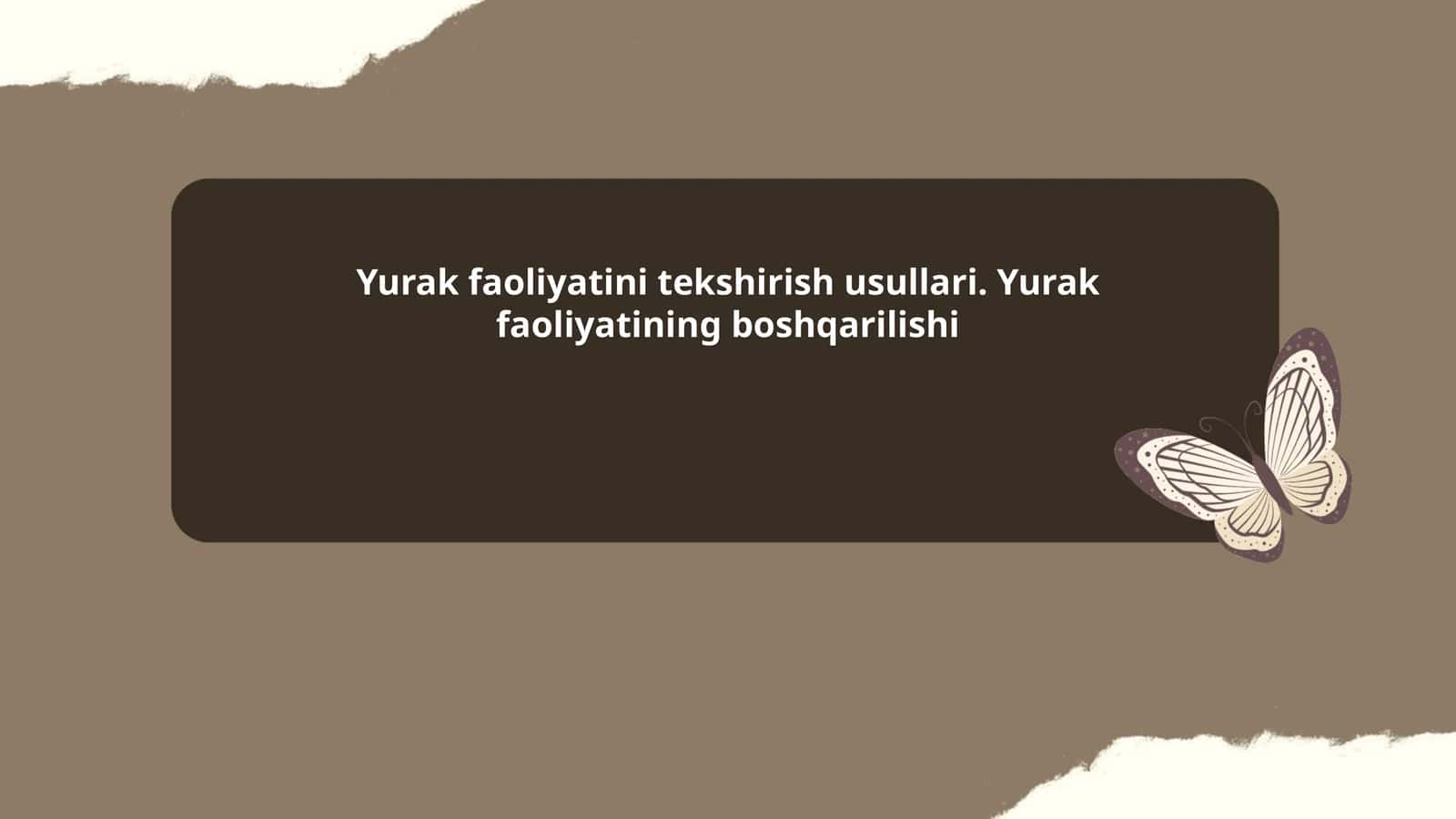 Yurak anatomiyasi 1