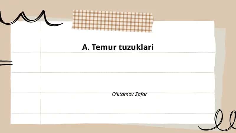 Temur tuzuklari 1