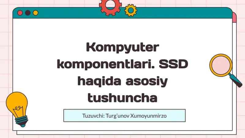 SSDning ishlash prinsipi va turlari 1