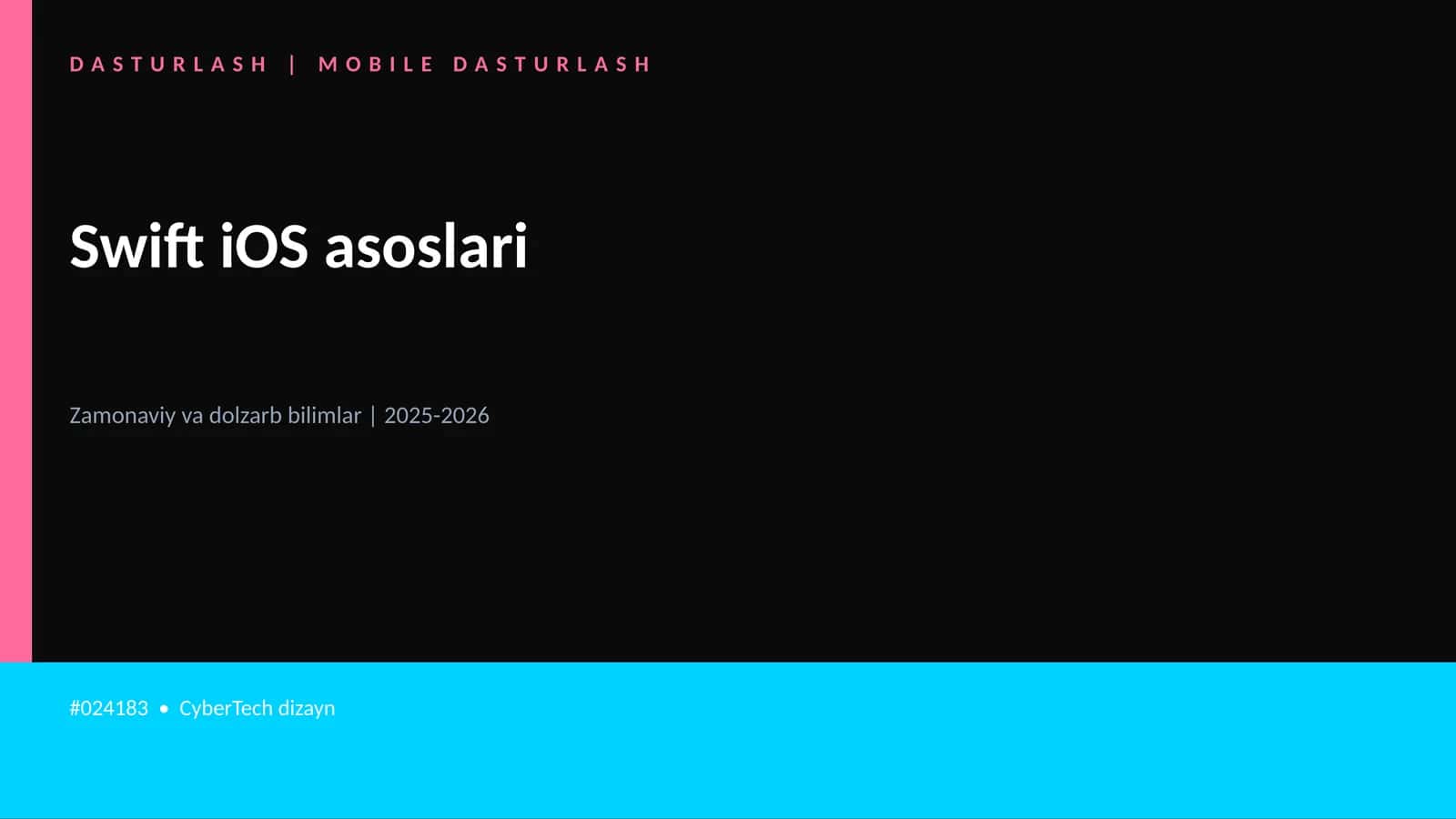 Swift iOS asoslari 1