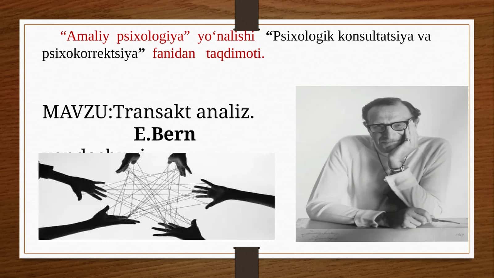 Transaktanaliz 1