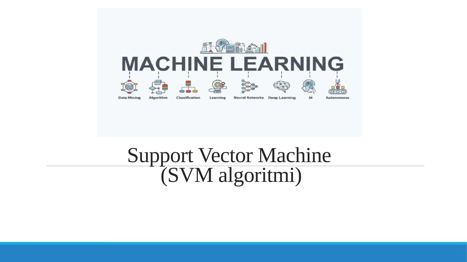 Support Vector Machine(SVM algoritmi) 1