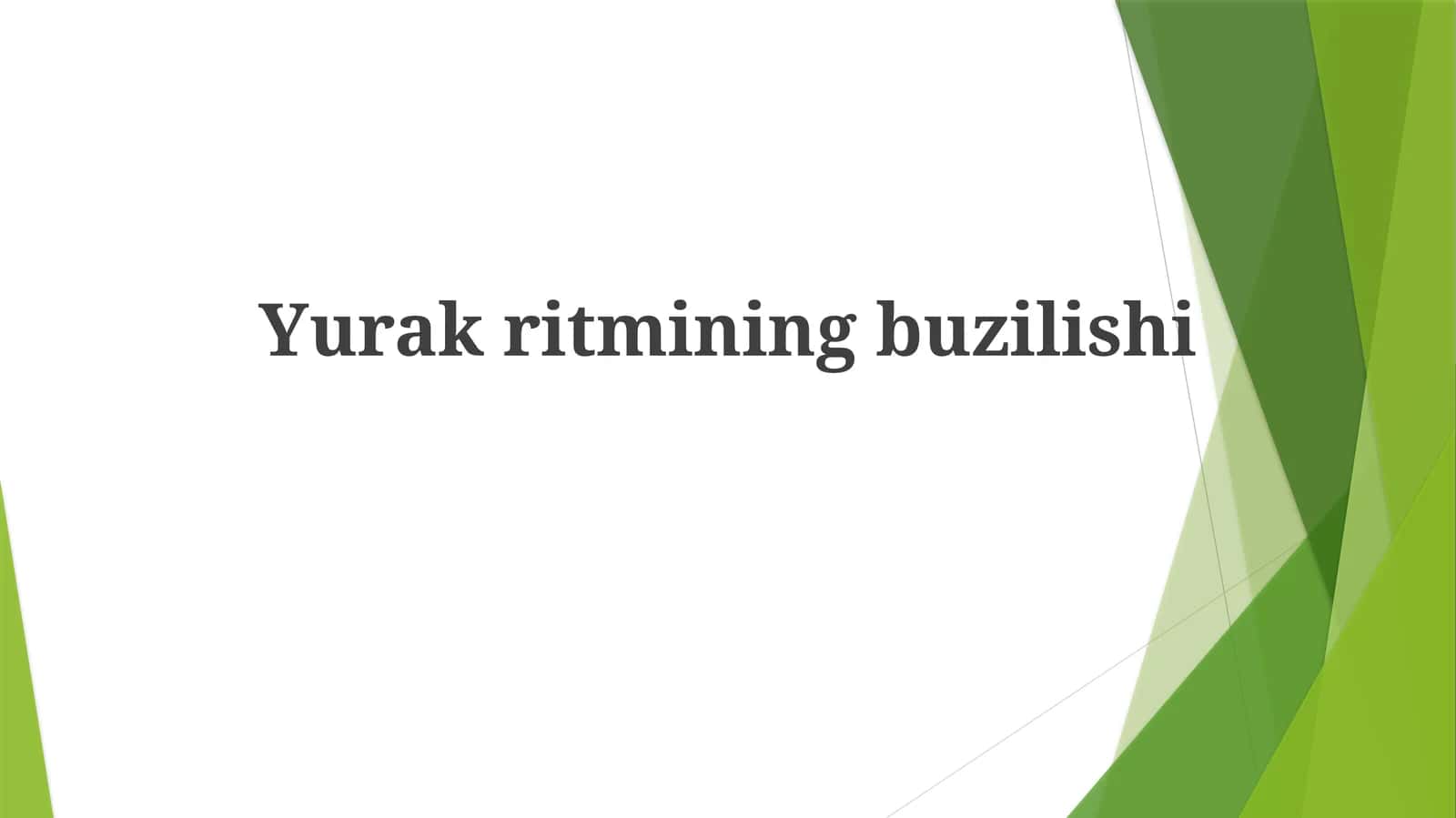 Yurakritminingbuzilishi 1
