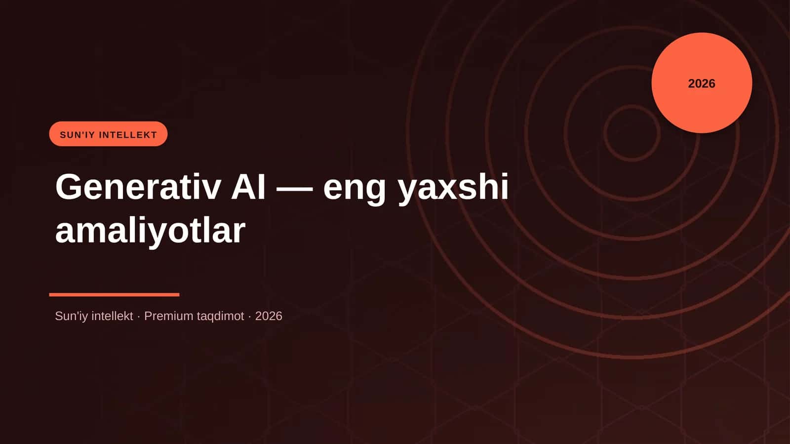 Generativ AI — eng yaxshi amaliyotlar 1