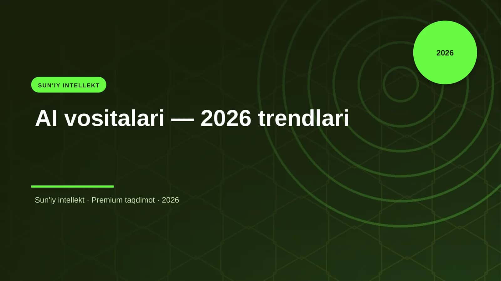 AI vositalari — 2026 trendlari 1