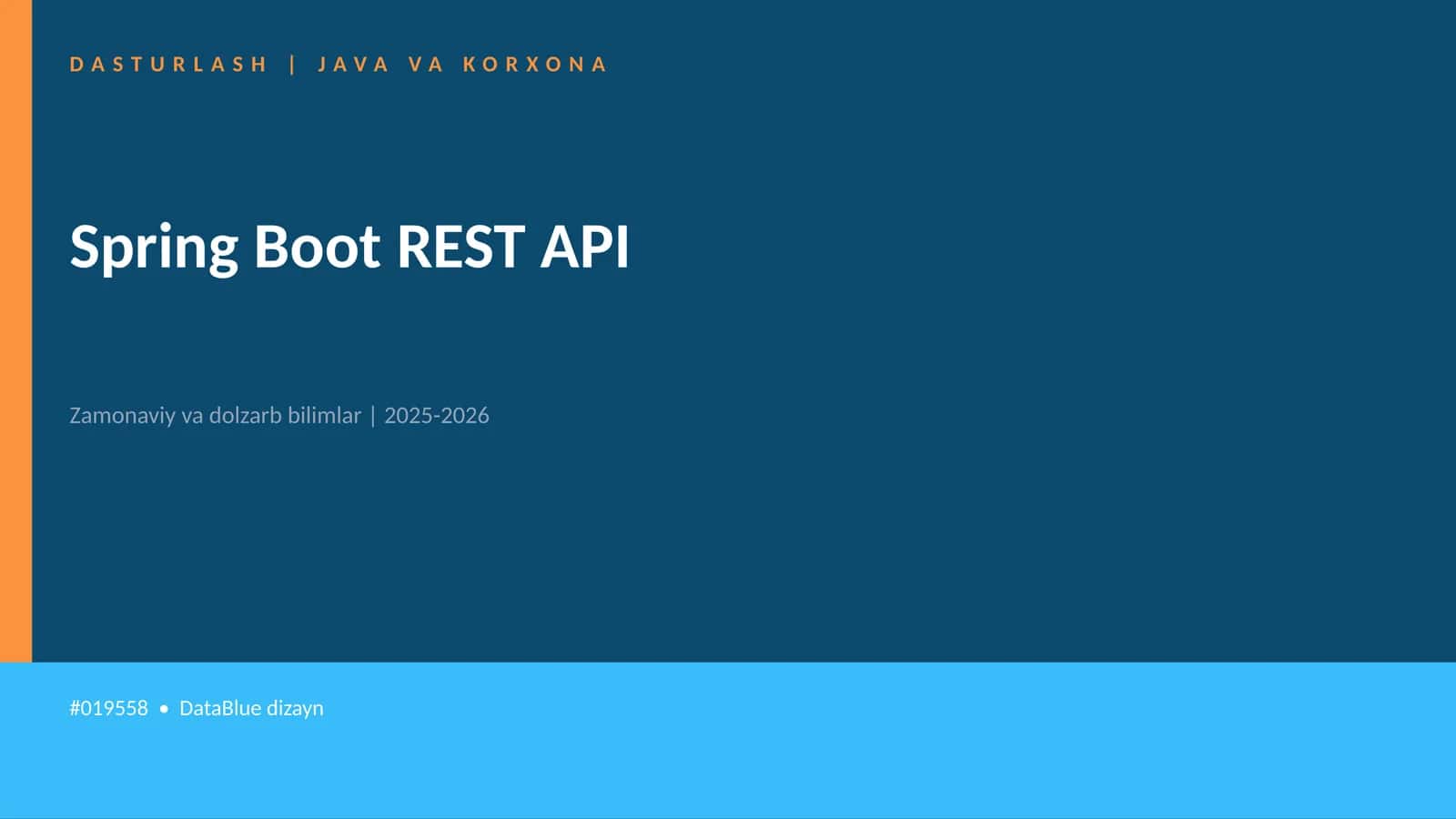 Spring Boot REST API 1