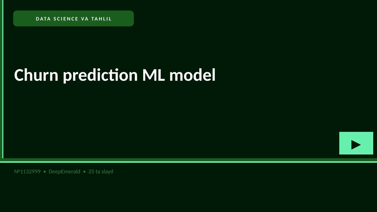DATA SCIENCE VA TAHLIL Churn prediction ML model 1