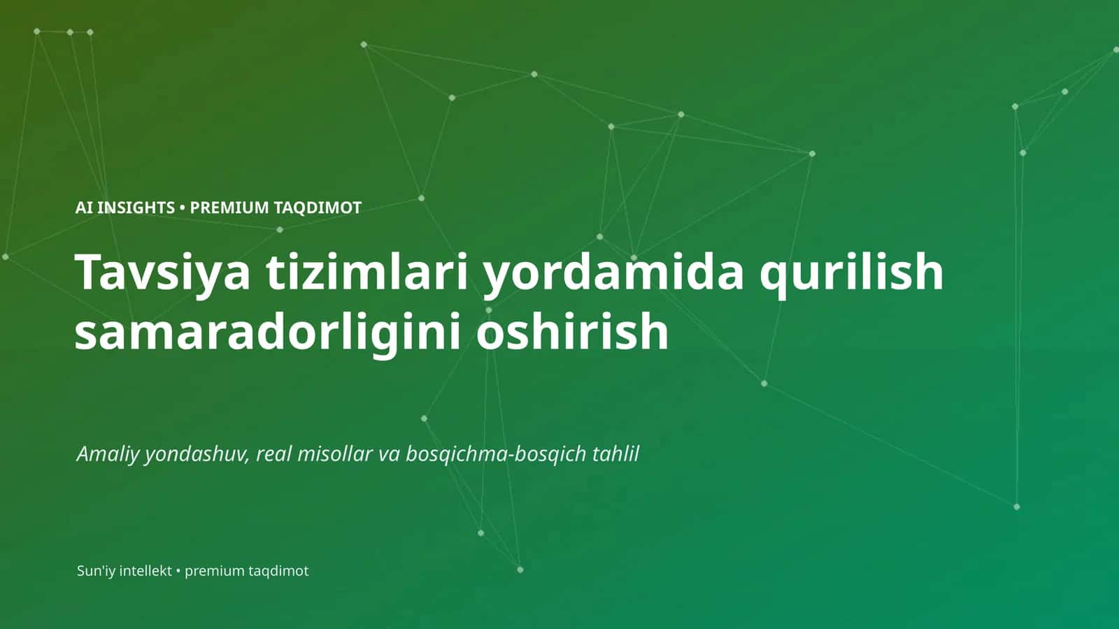 Sun'iy intellekt • premium taqdimot 1