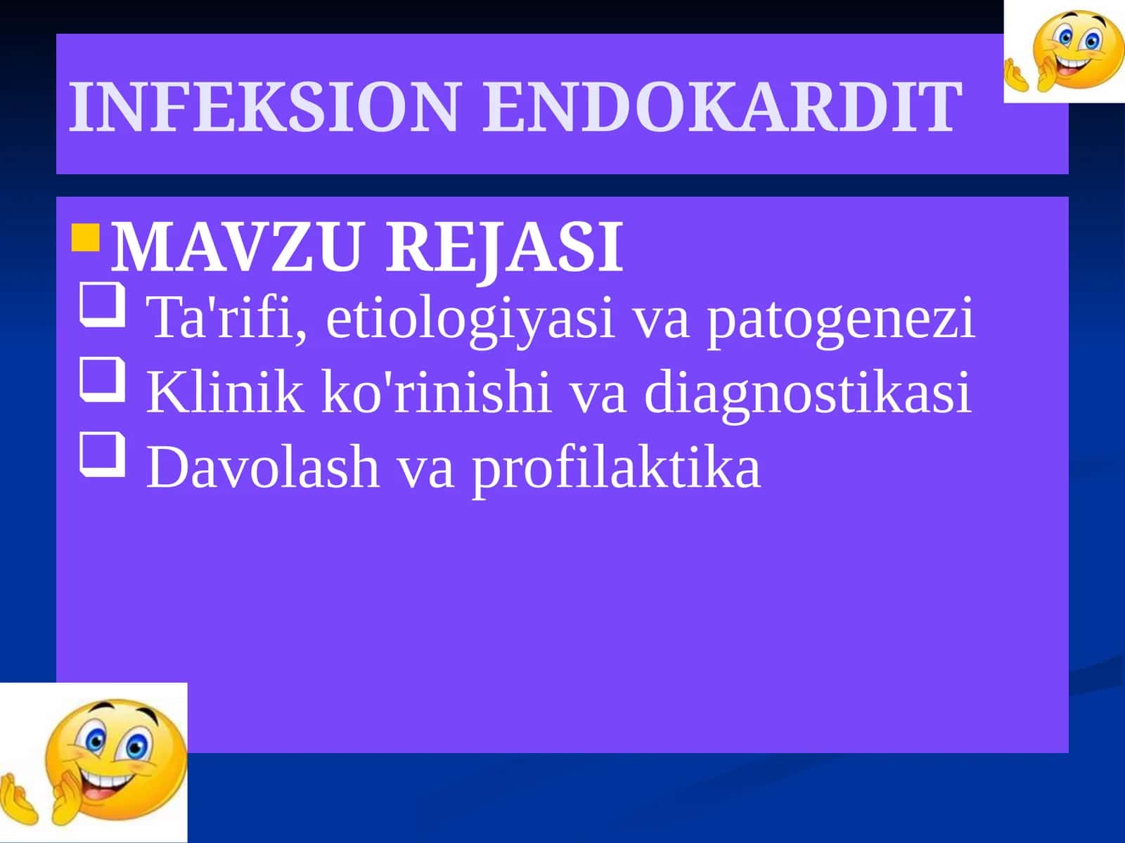 INFEKSION ENDOKARDIT PREZENTATSIYA 1