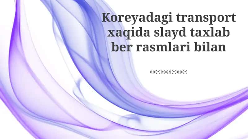 Koreyadagi Transport 1