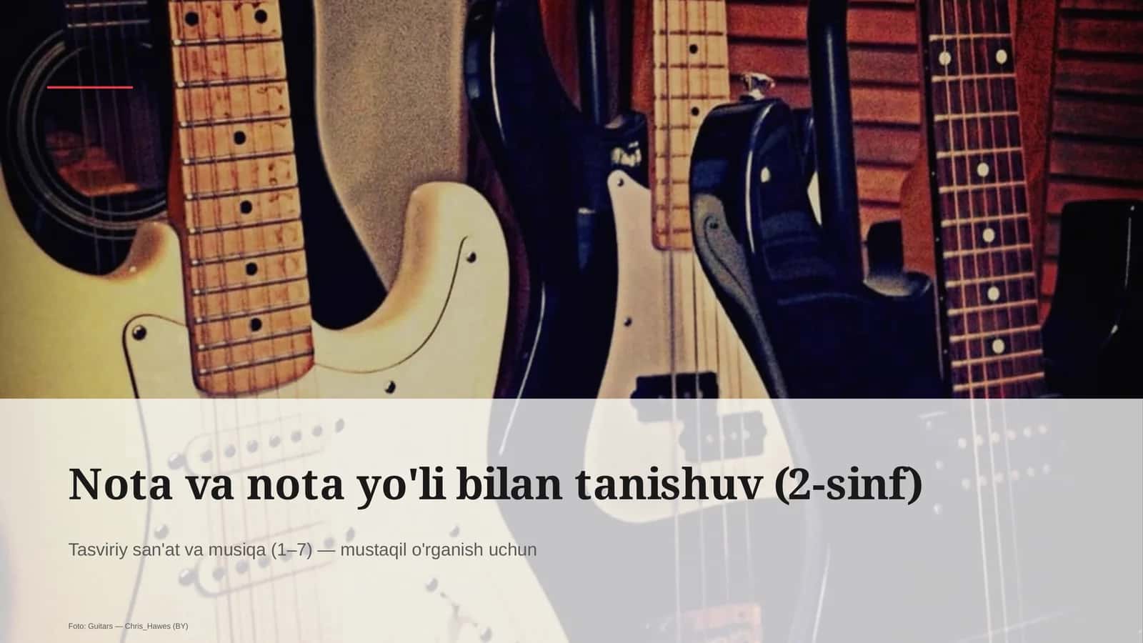 Tasviriy san'at va musiqa (1–7) 1