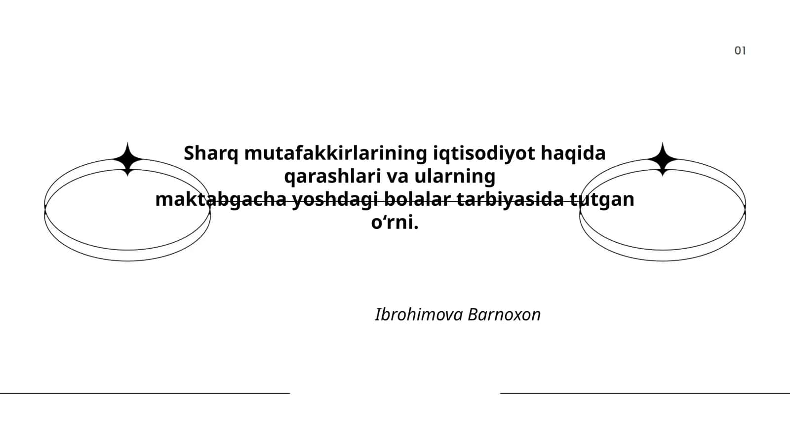 Sharq mutafakkirlarining iqtisodiyot haqida qarashlari 1