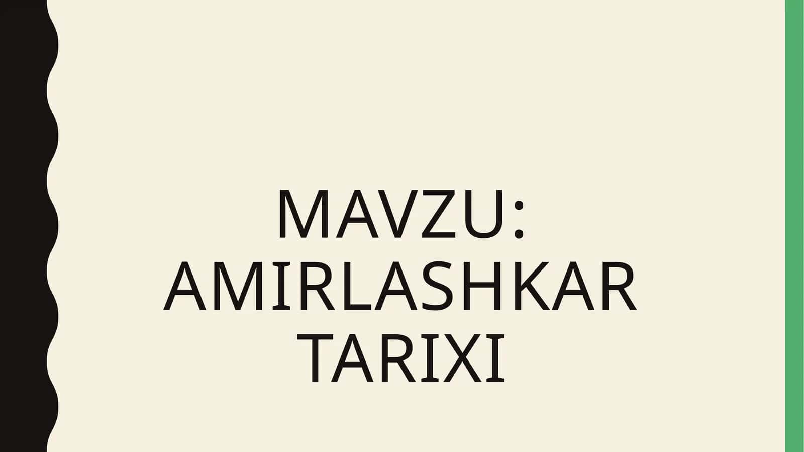 amirlashkar tarixi 1