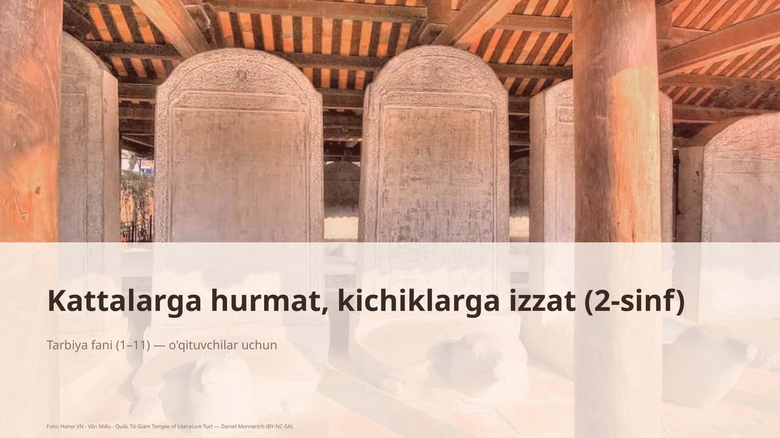 Kattalarga hurmat, kichiklarga izzat (2-sinf) 1