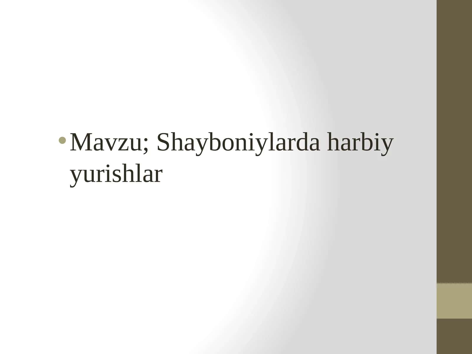 Shayboniylarda harbiy yurishlar 1
