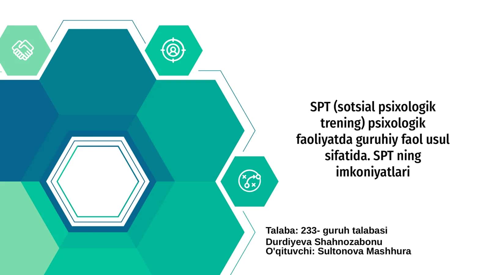 SPT (Sotsial Psixologik Trening) 1