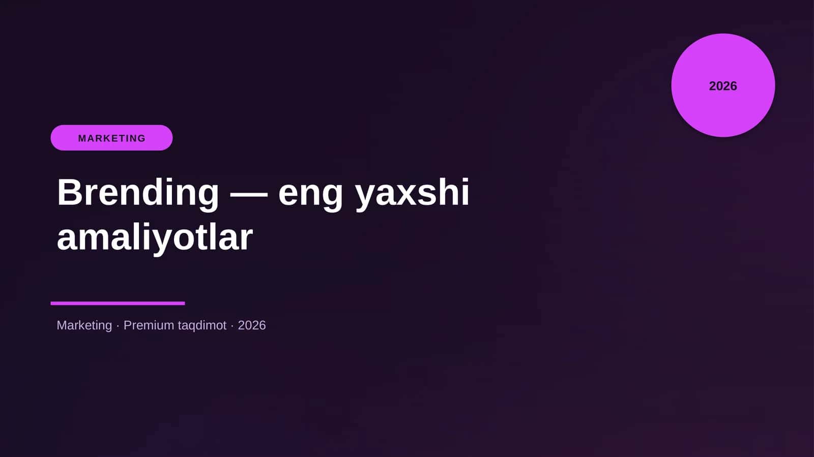 Brending — eng yaxshi amaliyotlar 1