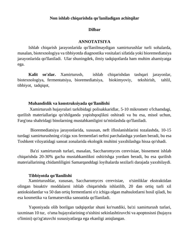 Xamirturushlar 1