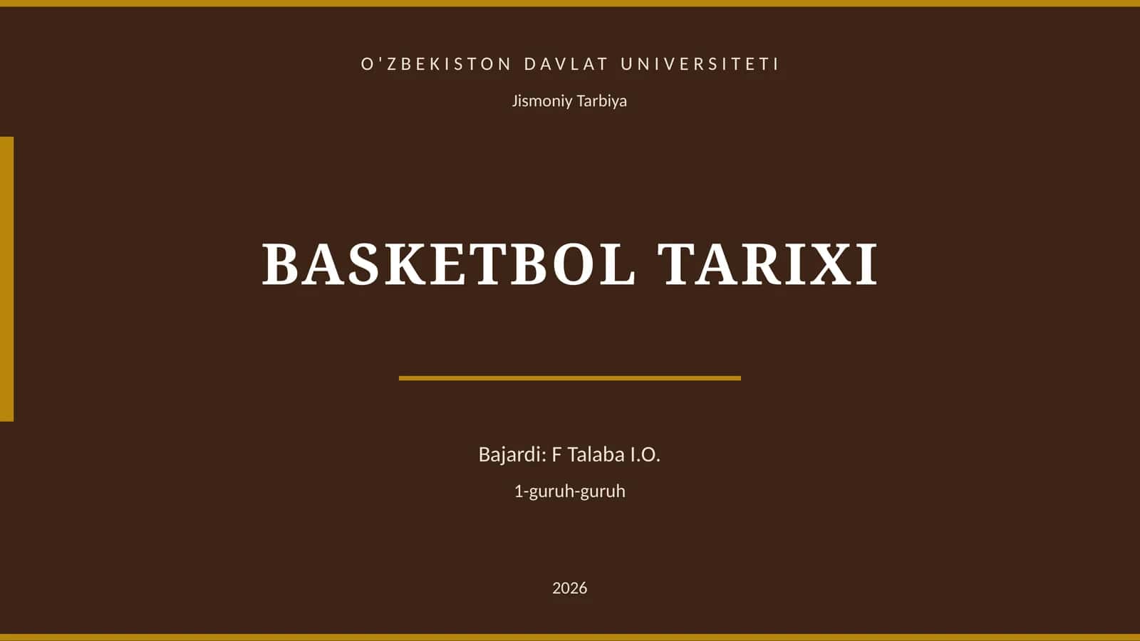 BASKETBOL TARIXI 1