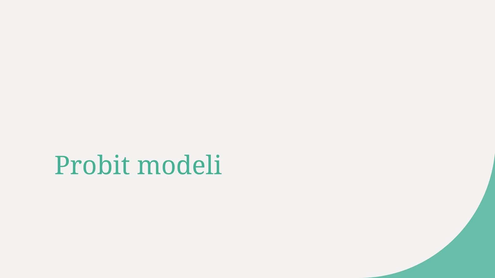 Probit modeli 1