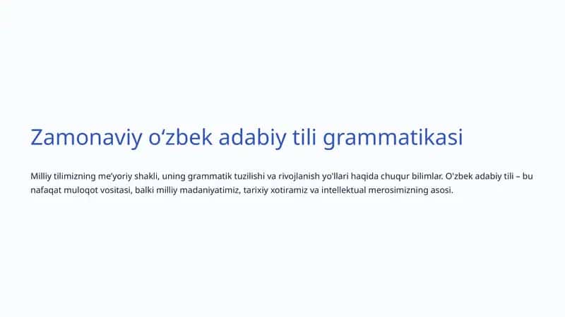 Zamonaviy oʻzbek adabiy tili grammatikasi 1