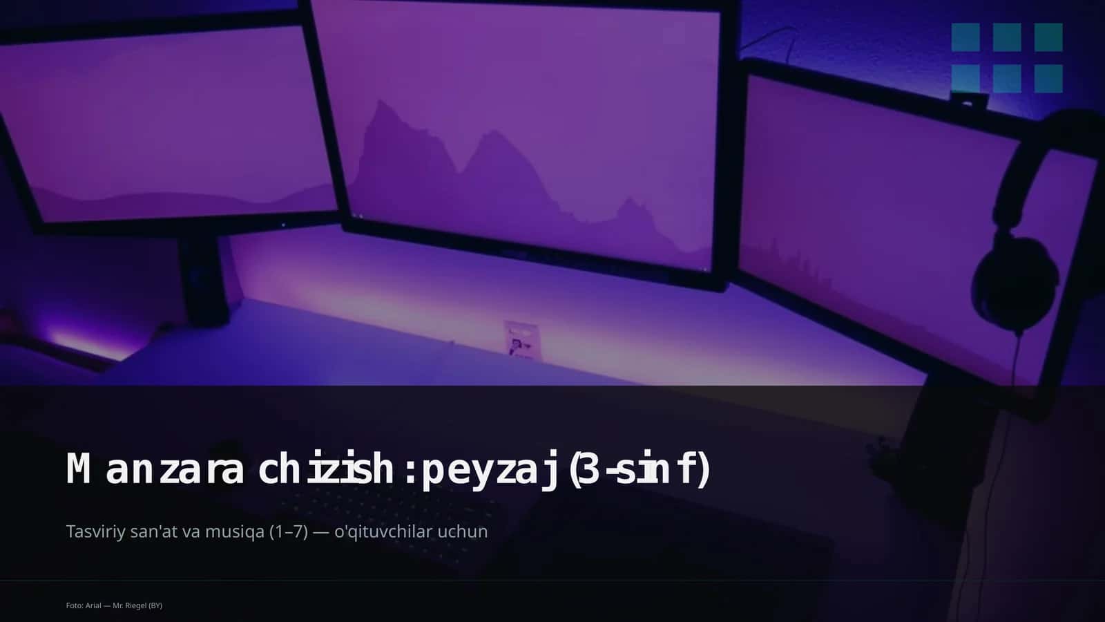 Manzara chizish: peyzaj (3-sinf) 1