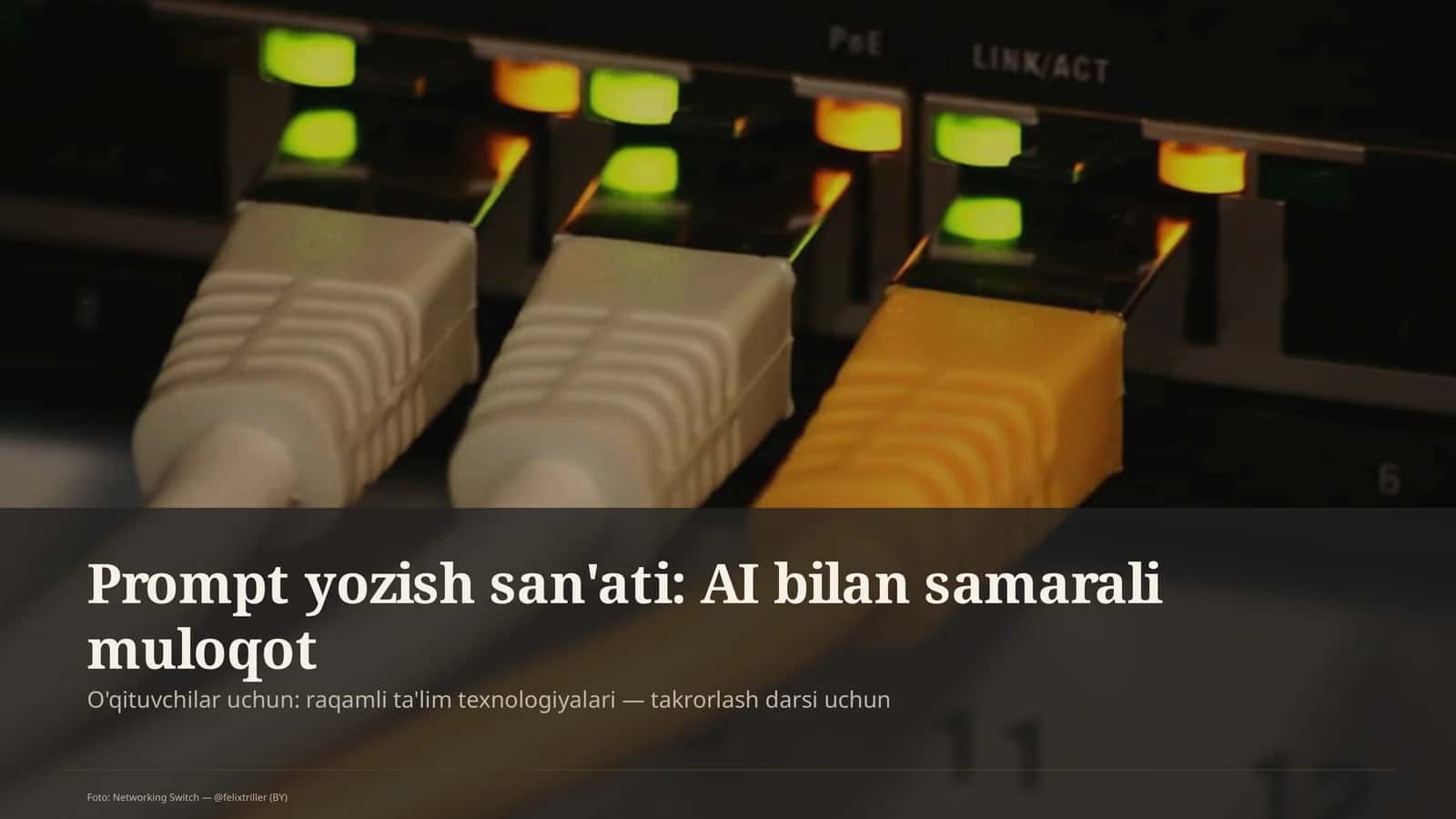 Prompt yozish san'ati: AI bilan samarali muloqot 1