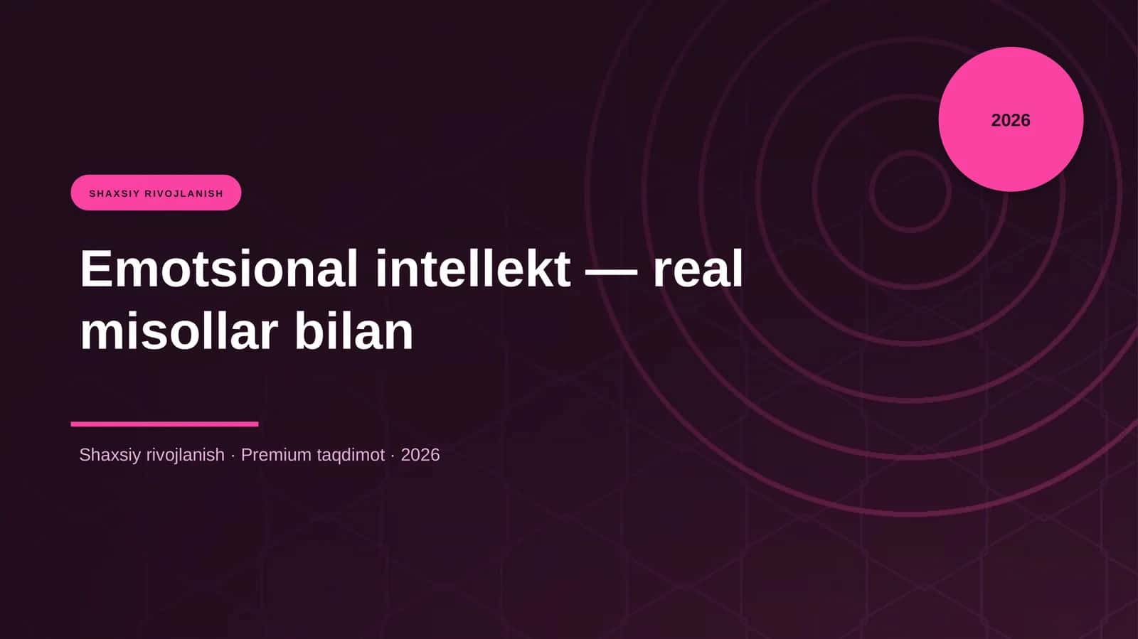 Emotsional intellekt — real misollar bilan 1