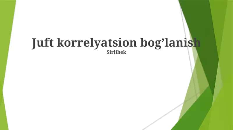 Korrelyatsiya va sababiyat 1