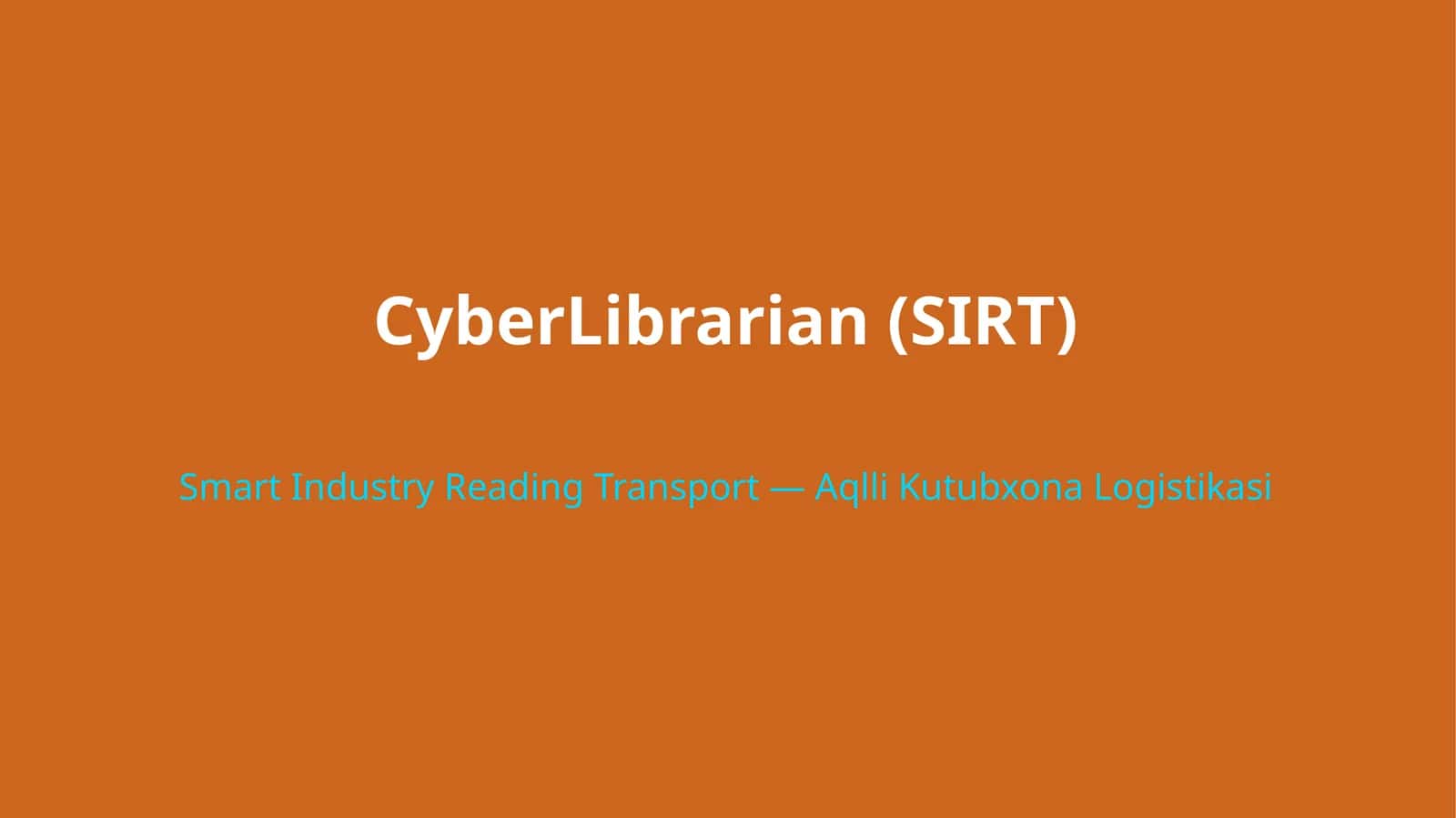 CyberLibrarian (SIRT) 1